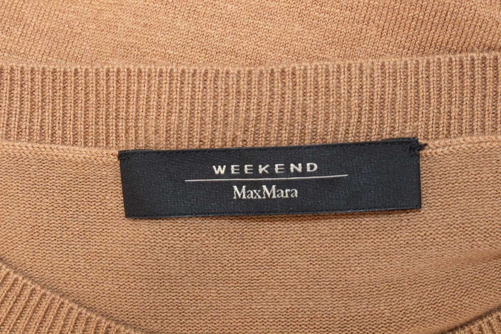 Max Mara Weekend дамски пуловер светло кафяв памук/вискоза S