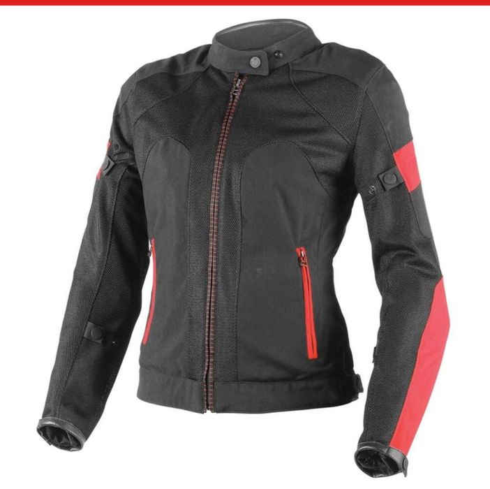 Дамско мото яке Dainese Air-Frame Tex Lady, черно, червено Дайнезе
