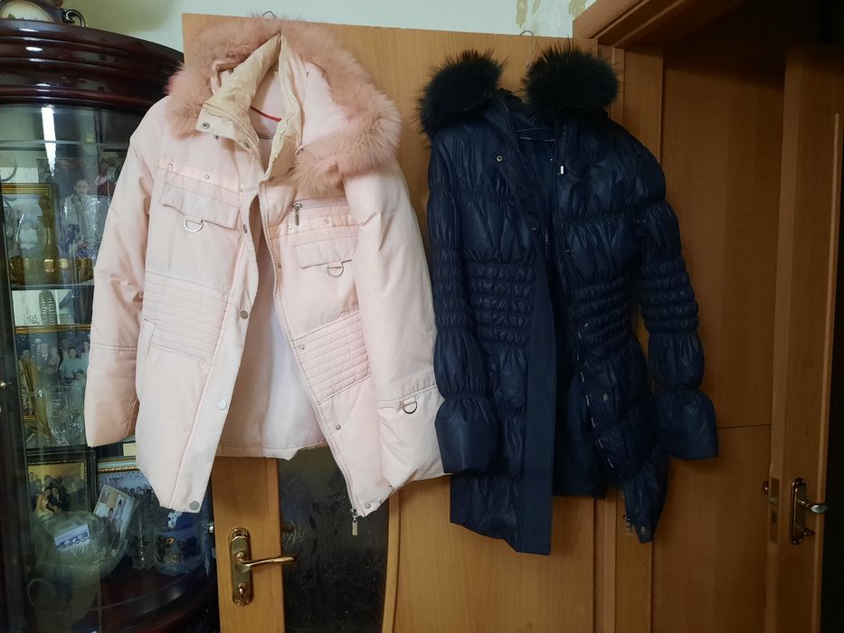 Пуховики на девочку размер 42-44