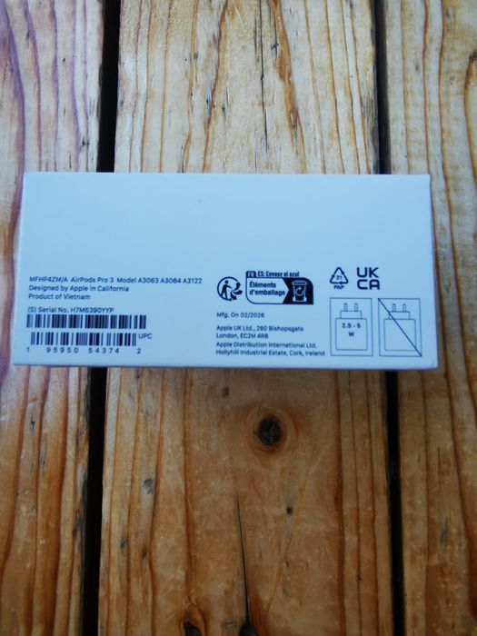 Casti in-ear Apple Airpods Pro 3, noi, originale, sigilate
