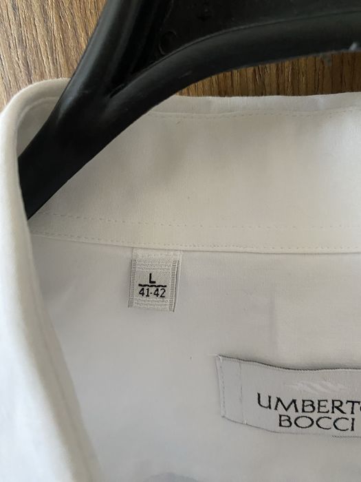 Мужская белая рубашка L 41-42