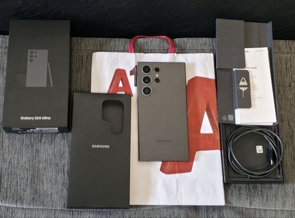 512GB Samsung S24 Ultra A1 Гаранция 2026г. Black / Черен