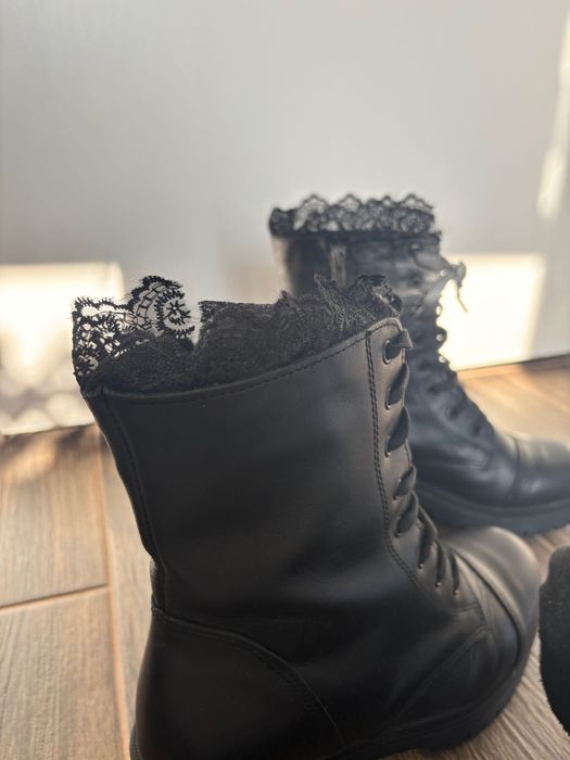 Дамски кубинки естествена кожа