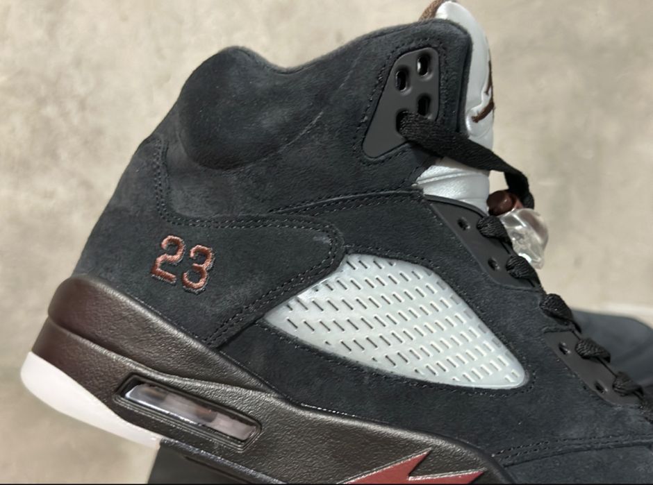 Jordan 5 Retro Bordeaux Noir Black – Noi – Size 45