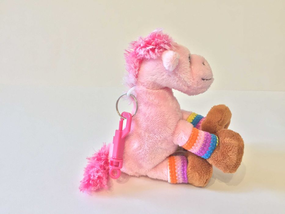 Нов плюшен ключодържател Амек Тойс конче пони розово