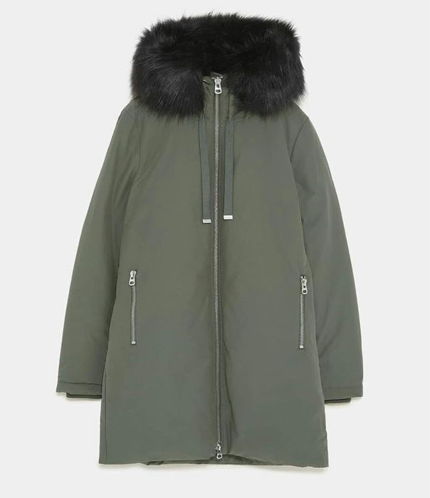 Маслено зелена парка/яке Zara