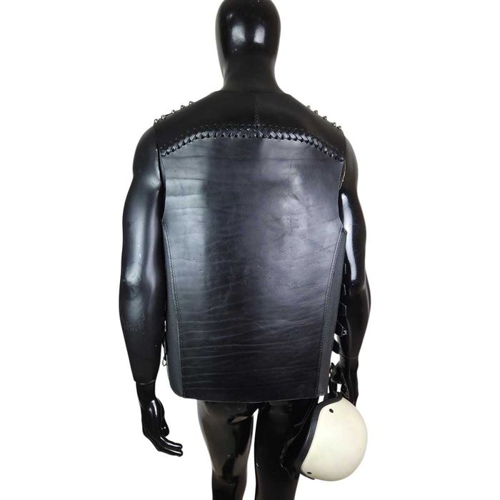 Custom Мъжки кожен мото елек | XL-2XL | НОВ