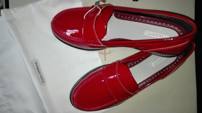 Dolce & Gabbana - нови мокасини, естествен лак