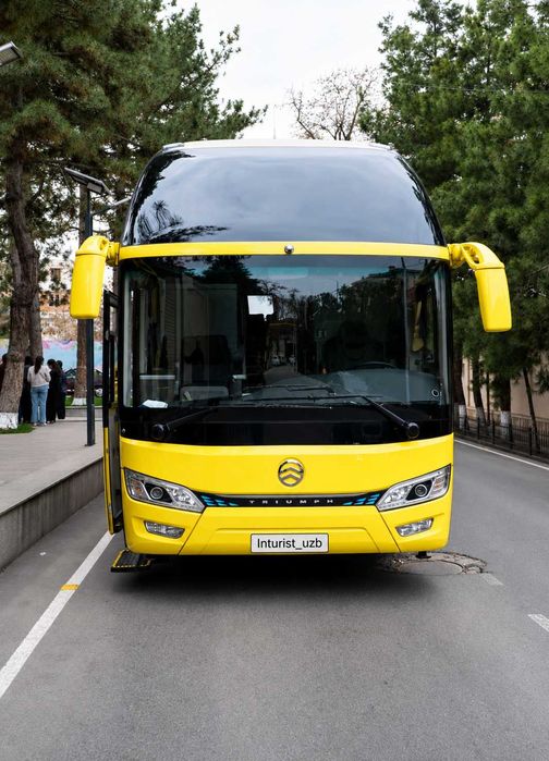 50 o‘rinli avtobus haydovchi bilan | Yangi premium turistik avtobus