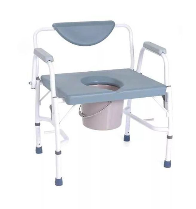 Scaun WC bariatric de camera 4 în 1