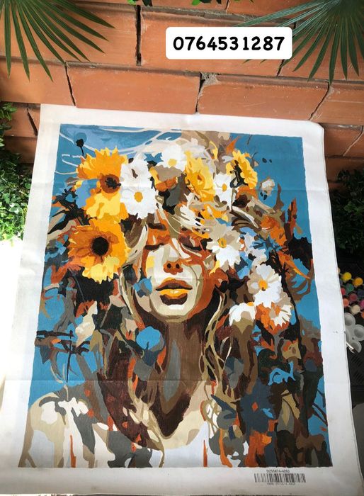 tablou acrylic ,pictura pe numere,