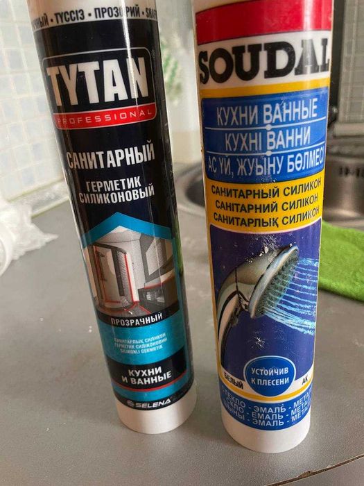 Продам герметик силиконовый TYTAN прозрачный и белый