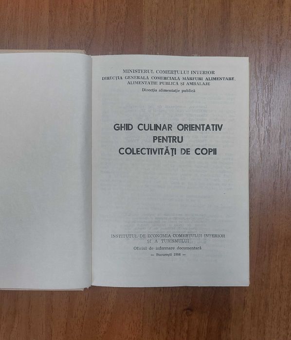 Ghid culinar orientativ pentru colectivități de copii