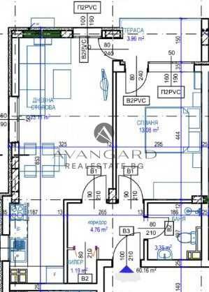 Продава се Двустаен апартамент в Пловдив, Остромила - 68 кв.м за 1349 €/кв.м - Снимка #1