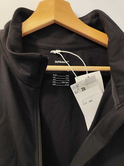 Geacă Sport Damă H&M Move SoftMove, Neagră, Mărimea XXL, Nouă cu Etichetă