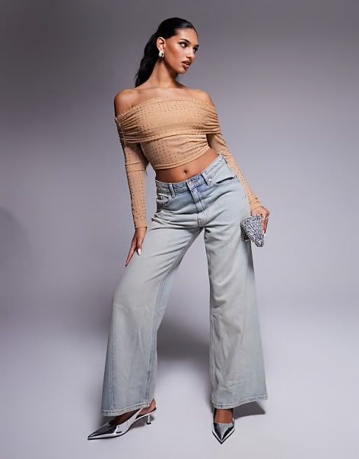 Топ блуза ASOS с камъни