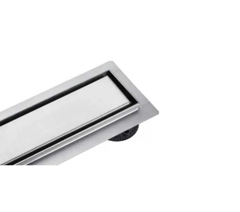 Rigola dus cu scurgere verticala, integral otel inox, 50 cm