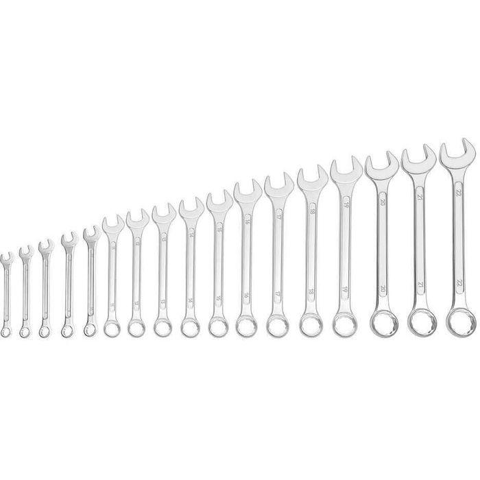 Set chei fixe combinate, 6-22 mm, 17 piese, Kraft