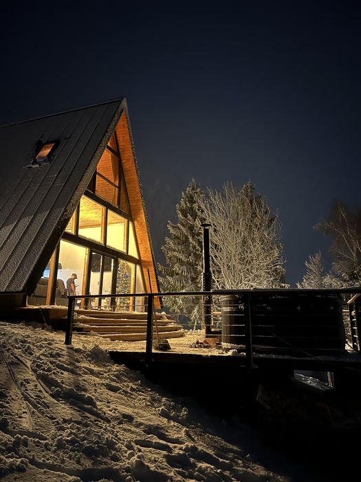 Cabana de inchiriat A-frame SkyDeck Cabin