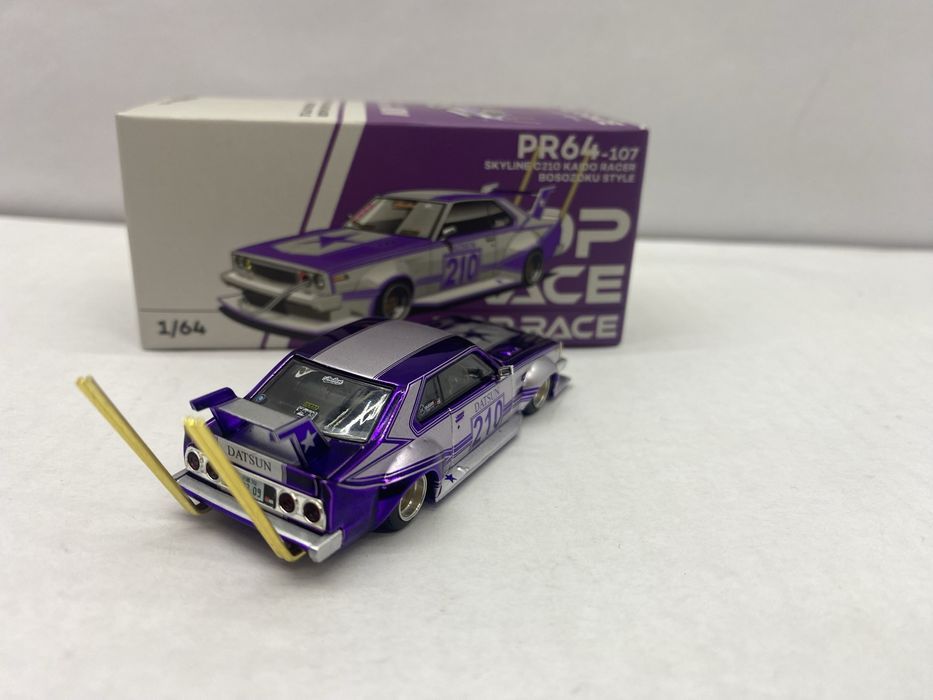 POP RACE Skyline C210 Kaido Racer Bosozoku  macheta auto scara 1:64