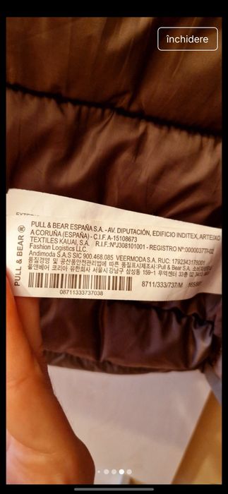 Geaca pull&bear marimea M