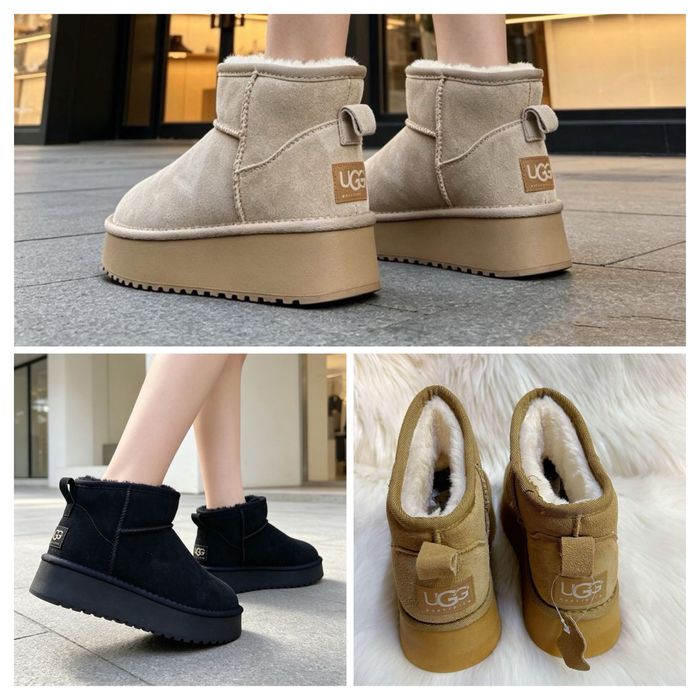 UGG mini platform piele intoarsa 36-41