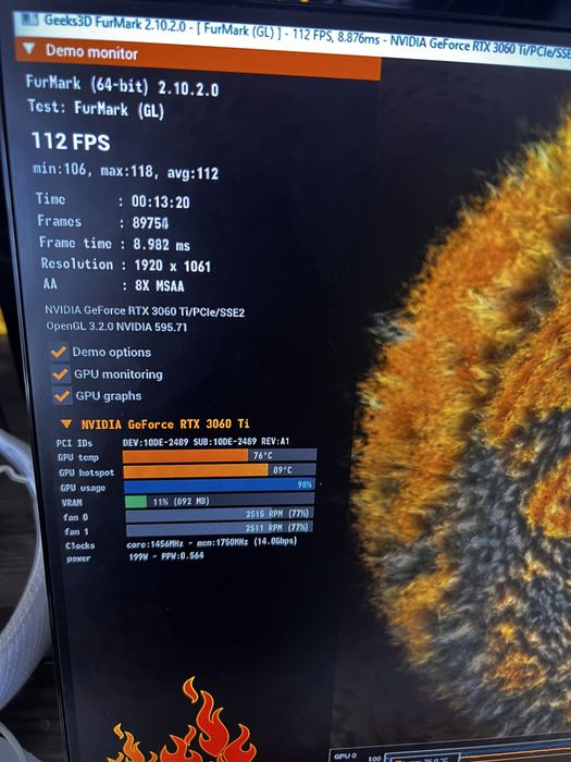 Видеокарта Palit Rtx 3060ti 8gb