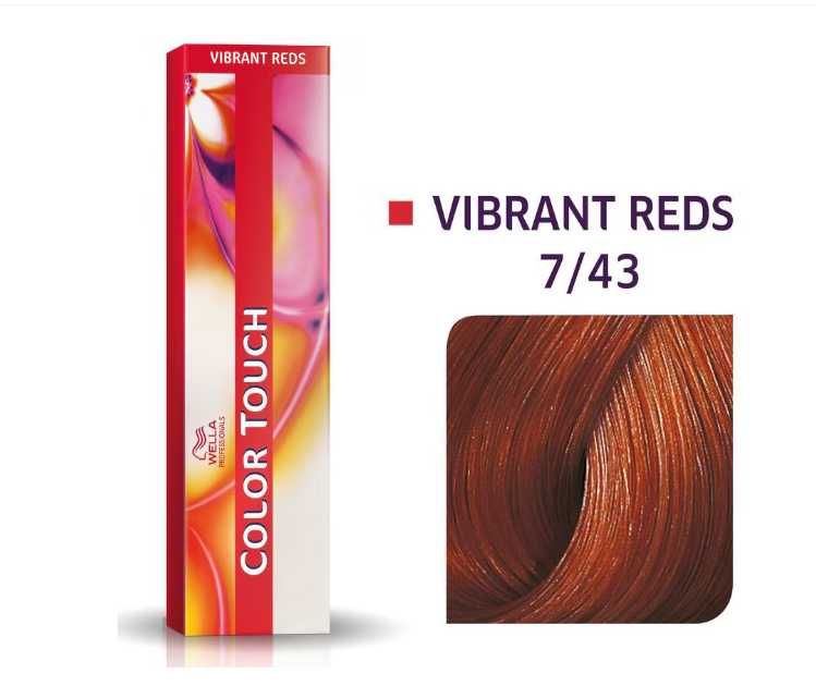 Vopsea par demi-permanenta Wella Professionals Color Touch 7/43 roscat