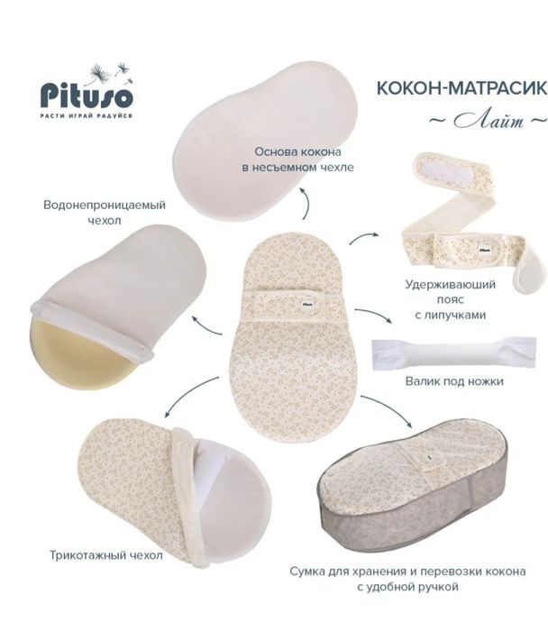 Продам кокон для новорожденных