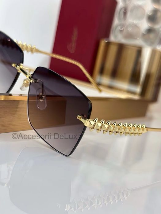 Ochelari de Soare Cartier CT0545S Polarised Noi Full Box Verificare Colet Gold
