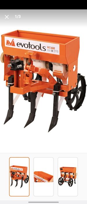 Vând sau schimb semănătoare cu 3 randuri evotools