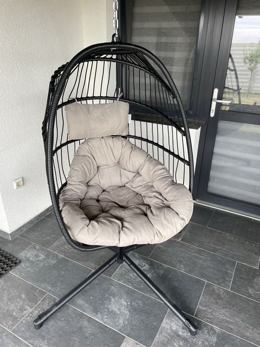 Scaun - Ou pliabil în aer liber suspendat din rattan Nou Sigilat