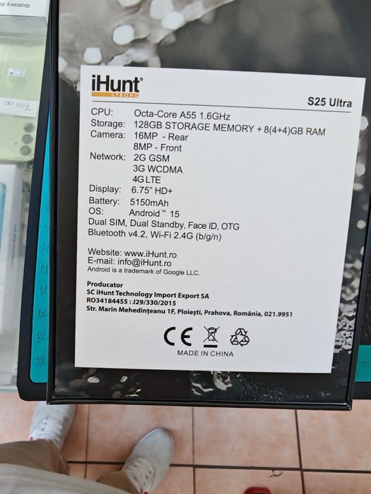 Ihunt S25 Ultra, 4/128 GB, Sigilat, 2 ani garanție