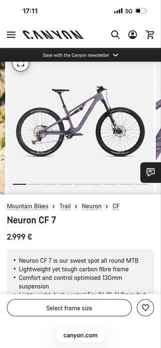 Canyon cf 7 неразопакован