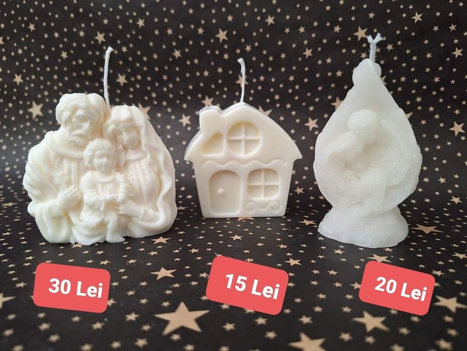 Lumânări handmade din ceara de soia.