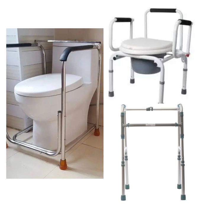 Продам биотуалет, поручни для туалета и ходунки, утка