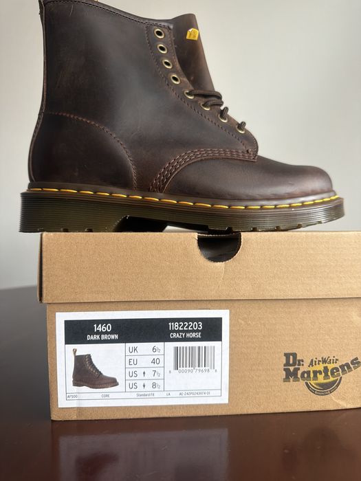 Dr. Martens dark brown crazy horse