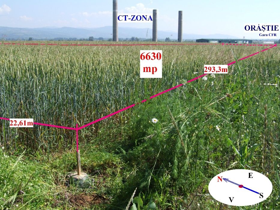 teren Orăștie C.T.Zona, spre Pricaz