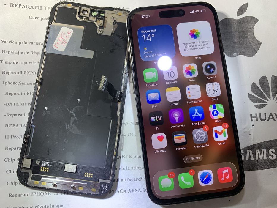 Reparatii IPhone Bistrita. Display , baterie , placa de baza IPhone, timp de reparatie 40 Min.