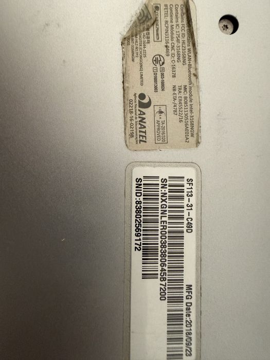 Асеr нэтбук рабочи