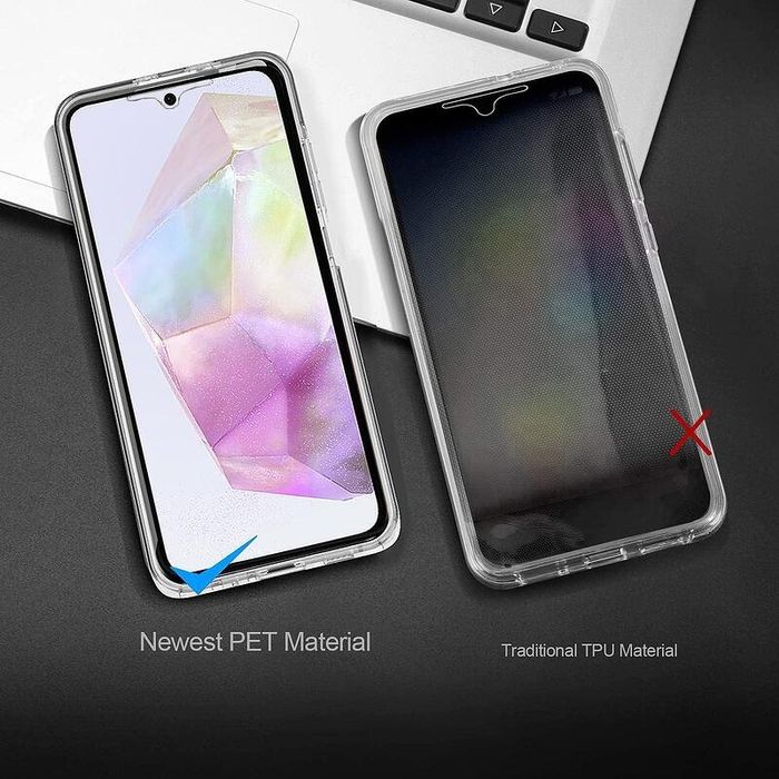 Прозрачен 360° Градуса Кейс за Samsung Galaxy A05s A15 A35 A55 A25