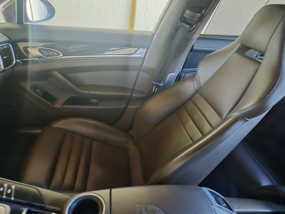 Interior piele Maro/Coniac Porsche Panamera 970 2010-2016 cu memorie incalzire si ventilatie