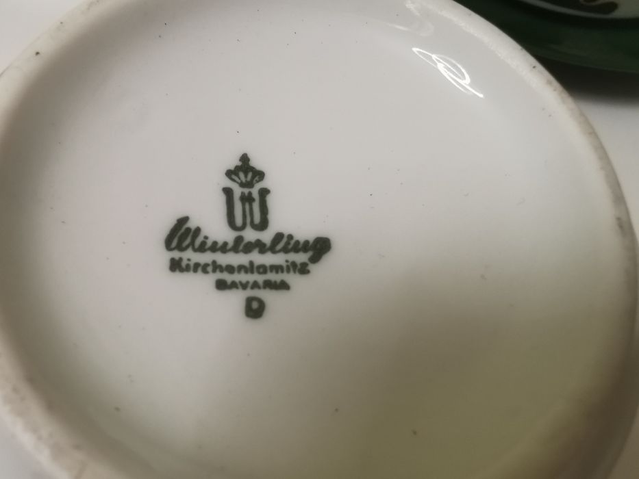 Винтидж порцеланов сервиз Winterling Bavaria – 70-те години: Супник, купи, захарница и латиера