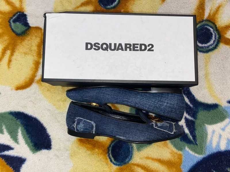pantofi balerini 38 DSQUARED2 originali + cutie