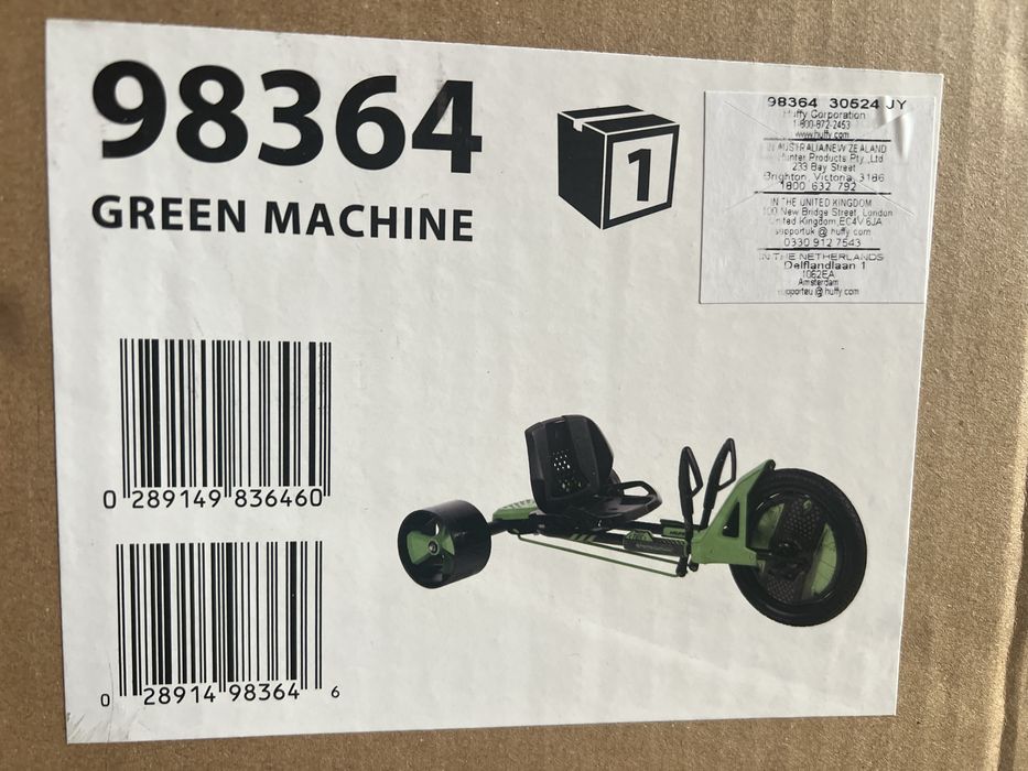 Детски триколка HUFFY Green Machine 16 инча, черно/зелена (98364)