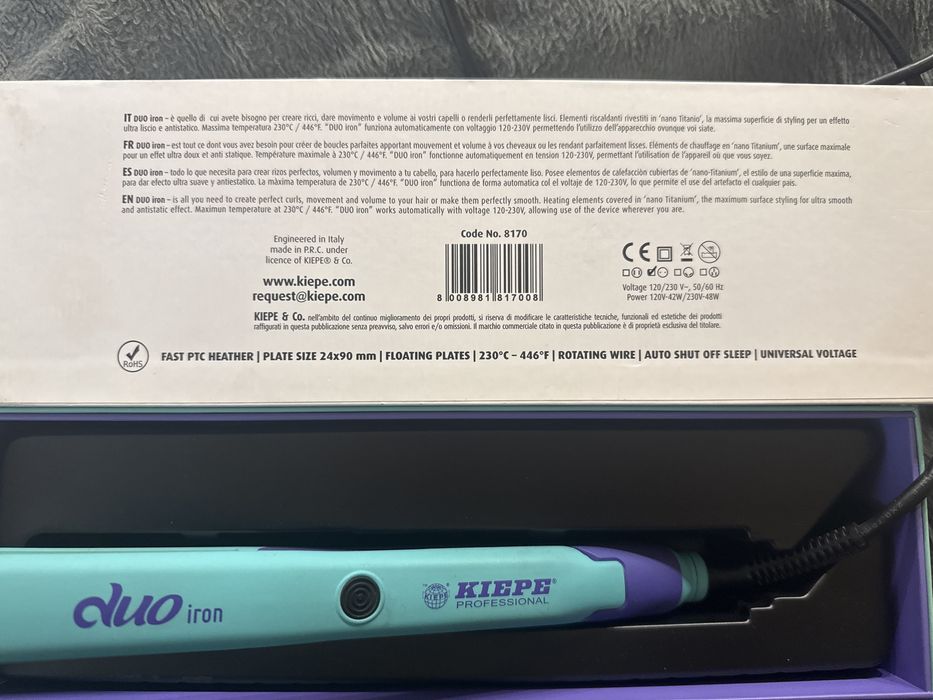 Професионална преса за коса KIEPE duo iron