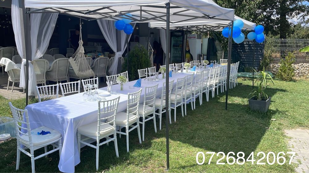 Corturi, mese, scaune de inchiriat pentru evenimente