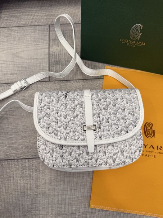 Goyard Belvedere II PM Бяла Чанта