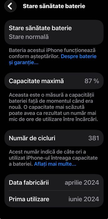 Vând iPhone 15 128 GB