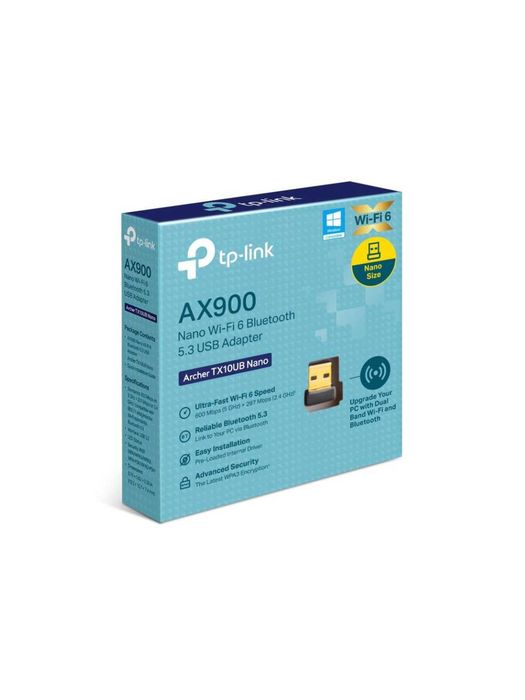 Wi-Fi Приемник TP-LINK / Archer TX10UB Nano / USB 2.0 / 2.4 ГГц /5 ГГц